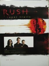 Cartaz promocional RUSH 2001 vapor trails tour Novo estoque antigo em perfeito estado, usado comprar usado  Enviando para Brazil