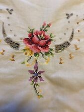 Vintage tablecloth embroidered for sale  Olympia