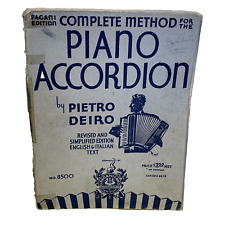 Método completo para acordeão de piano revisado Pietro Deiro Pagani Ed. 1934 No 8500 comprar usado  Enviando para Brazil