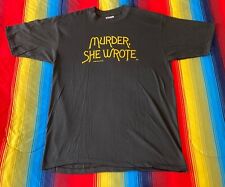 Camiseta promocional vintage anos 80 Murder She Wrote programa de TV adulto GG preta masculina 1984 RARA comprar usado  Enviando para Brazil