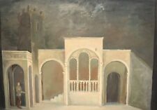Vintage gouache painting theatre stage design, used for sale  Shipping to Canada