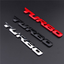 3D TURBO Logo Letter Racing Sport Car Metal Emblem Badge Sticker Accessories for sale  Shipping to Ireland