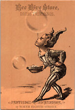 Bee Hive Store Dress Trims Partridge & Richardson Victorian Trade Card 3 X 4.25" for sale  Shipping to South Africa