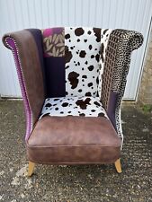 Leather fabric wingback for sale  ASCOT