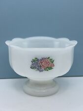 Vintage Avon Small Milk Glass Pedestal Compote. Good Condition. Used. Flowers for sale  Shipping to South Africa