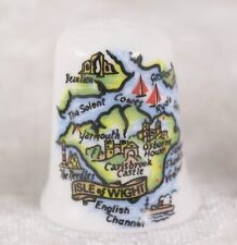 China Thimble Isle of Wight Map collectable, usado comprar usado  Enviando para Brazil