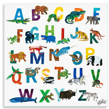 Oopsy Daisy Too Eric Carle ABC's Fine Art Canvas For Kids 21"x21" Square, used for sale  Shipping to South Africa