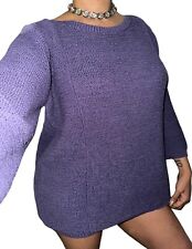 Usado, Suéter pulôver feminino Coldwater Creek roxo plus size 1X fita tecido malha macia comprar usado  Enviando para Brazil