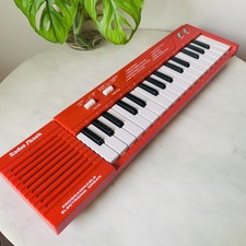 Teclado de órgano electrónico programable de radio cabaña de colección rojo retro trabajo probado, usado segunda mano  Embacar hacia Argentina