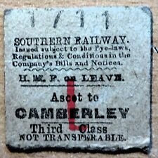 Southern railway ticket for sale  MARKET DRAYTON