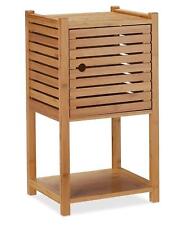 Używany, Relaxdays Półka łazienkowa Bambus, 2 półki i 1 komora z drzwiami, 62,5 x 35 x 29 cm na sprzedaż  PL