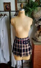 Keita Maruyama Beaded Plaid Skirt Japan, 2, used for sale  Shipping to South Africa