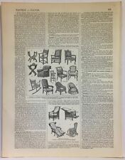 Gravure presse chaises d'occasion  France