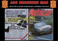 Autocar magazine august for sale  PETERHEAD