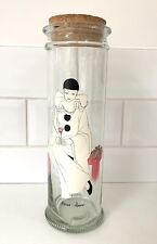 Vintage Pierrot Amore Clown Glass Storage Jar With Lid for sale  Shipping to South Africa
