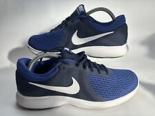 Nike Revolution 4 Men's Size UK 8 Blue Knit Running Gym Trainers Shoes  for sale  Shipping to South Africa