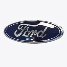 Used, BLUE & CHROME 2005-2014 Ford F150 FRONT GRILLE/ TAILGATE 9 inch Oval Emblem 1PC for sale  Shipping to South Africa