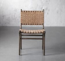 woven chairs leather dining for sale  Cold Spring Harbor
