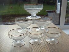 glass stemmed dessert dishes for sale  UK