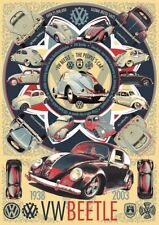 Casa Pared Arte-Lona o Poster Print-Vw Volkswagen Escarabajo-Diseño Exclusivo segunda mano  Embacar hacia Spain