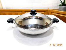 SALADMASTER 15" 7QT WOK TP304-316 SURGICAL STAINLESS SYSTEM 7 WATERLESS COOKWARE for sale  Shipping to South Africa