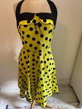 Yellow black polka for sale  FROME