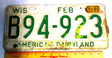 1955 wisconsin license for sale  Moriarty