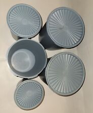 blue tupperware canisters servalier for sale  Belmont