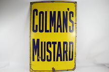 Colmans mustard enamel for sale  LEEDS