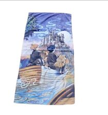 Toalha de banho de praia vintage 2000 Harry Potter Hogwarts barco escola - 56" X 28" comprar usado  Enviando para Brazil