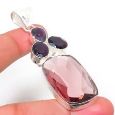 Amethyst Gemstone Handmade 925 Sterling Silver Jewelry Pendant 2.56" for sale  Shipping to South Africa