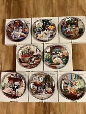 Complete Set Mary Ann Lashers Warm Country Moments Kitten Series 8 Plates for sale  Shipping to South Africa