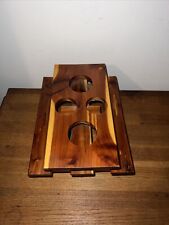 Used, Wooden Picnic Bench Condiment Holder 5 Slots for sale  Shipping to South Africa