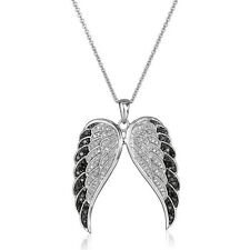 Usado, Collar de ala de ángel enchapado en plata de estrás colgante joyería para mujer segunda mano  Embacar hacia Argentina