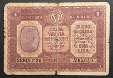 Banconota lira cassa usato  Ancona