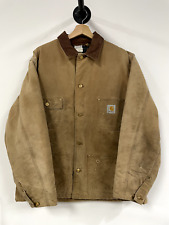 Jaqueta de trabalho vintage Carhartt forrada com cobertor bege comprar usado  Enviando para Brazil