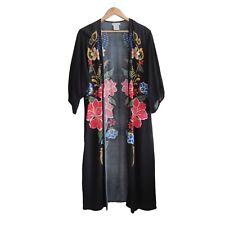 Cárdigan vestido de plumero floral de tomate volador kimono pequeño mediano negro ligero segunda mano  Embacar hacia Argentina
