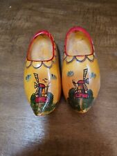 Vintage Hand Carved Dutch Wooden Clogs Holland Shoes 1 Pair for sale  Shipping to South Africa