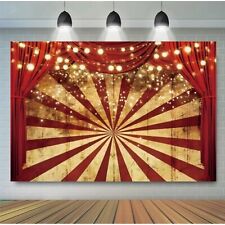 Red Striped Curtain Halloween Red Circus Photography Backdrop Flash Carnival Par, used for sale  Shipping to South Africa