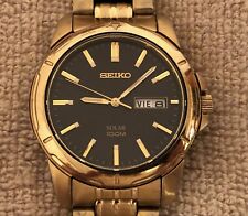 Usado, Relógio solar masculino Seiko -Aço inoxidável/tom dourado/V158 0AD0 comprar usado  Enviando para Brazil
