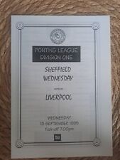 Sheffield wednesday liverpool for sale  HULL