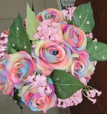 Faux rainbow rose for sale  Shipping to Ireland