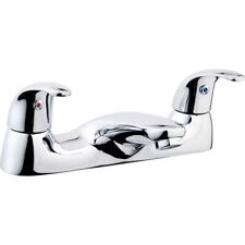 Ebb + Flo Braye Deck Mounted Twin Lever Bath Filler Tap - Chrome for sale  Shipping to South Africa