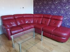 Red leather corner for sale  LONDON