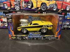 Muscle Machines 1:24 scale model 1969 Dodge Charger R/T yellow MIB maisto for sale  Shipping to South Africa