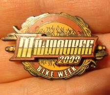 Jaqueta colete Milwaukee 2009 Bike Week PIN Harley Davidson Electra Road Tour Glide, usado comprar usado  Enviando para Brazil