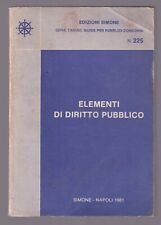 Libro elementi diritto usato  Italia