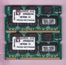 2 GB 2x1 GB PC-2700S DDR-333 KINGSTON KVR333SO/1GR PORTÁTIL Memoria RAM SODIMM cn segunda mano  Embacar hacia Argentina