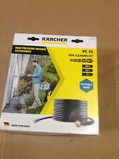Kärcher 15 m Pipe and Drain Cleaning Kit for K2 - K7 Series Domestic Pressure for sale  MANSFIELD