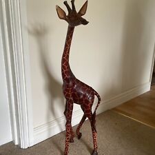 Wooden giraffe statue for sale  WILMSLOW